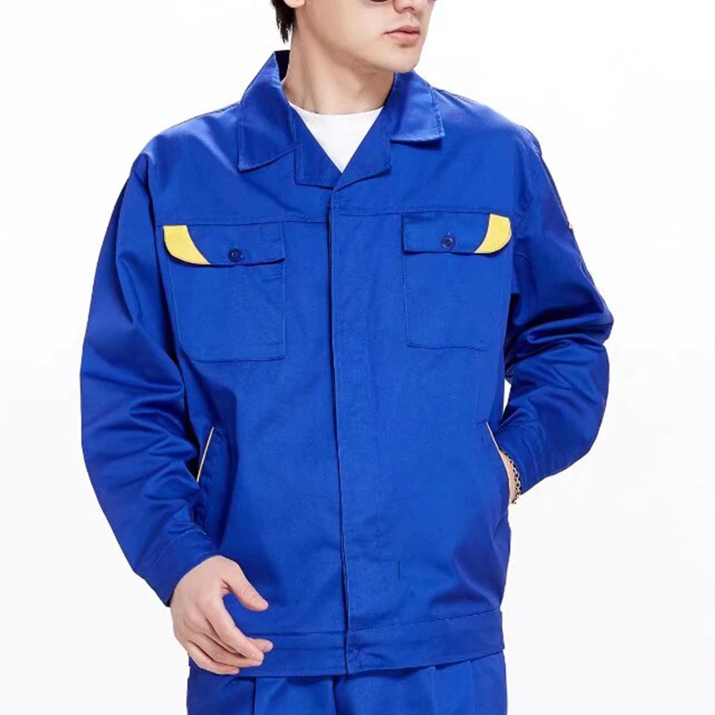 맞춤형 로고 긴 소매 작업복 Diy 디자인 로고 자동차 수리 및 청소 남성과 여성 모두에게 적합 상단