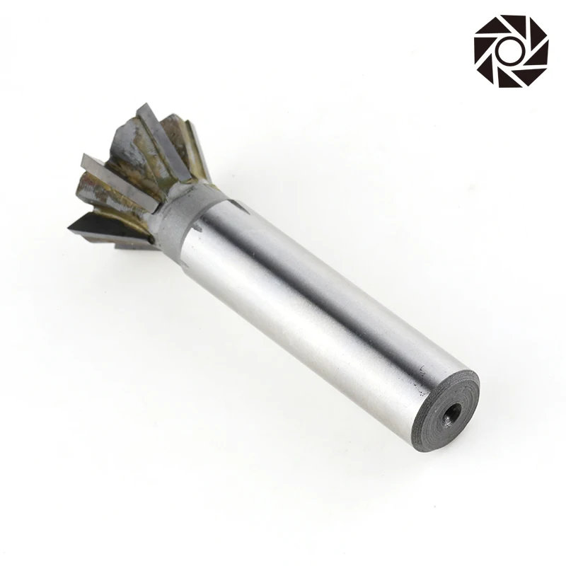 Insert straight shank dovetail groove milling cutter YG8 bit 16-60mmx45 degree / 60 degree welded tungsten steel dovetail cutter