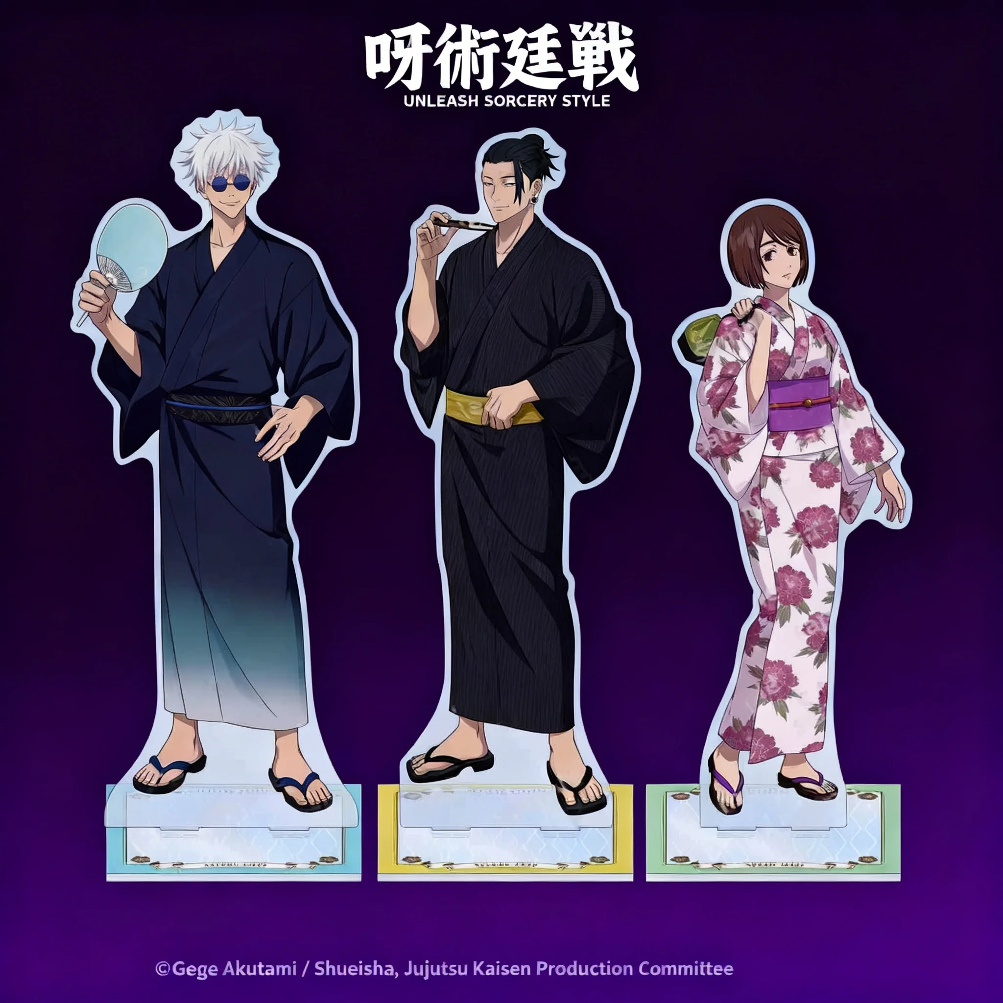 Disfraz de Cosplay de Anime Jujutsu Kaisen, Kimono Yukata, Figura de Acción de Yuji Itadori, Gojo Satoru, Nobara Kugisaki, Megumi Fushiguro