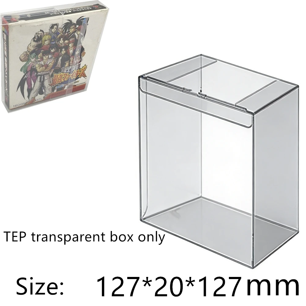 Protector de caja transparente para juegos en caja de Neo Geo Pocket Color/NGP NGPC, cajas coleccionables, estuche de almacenamiento TEP, caja de exhibición transparente.