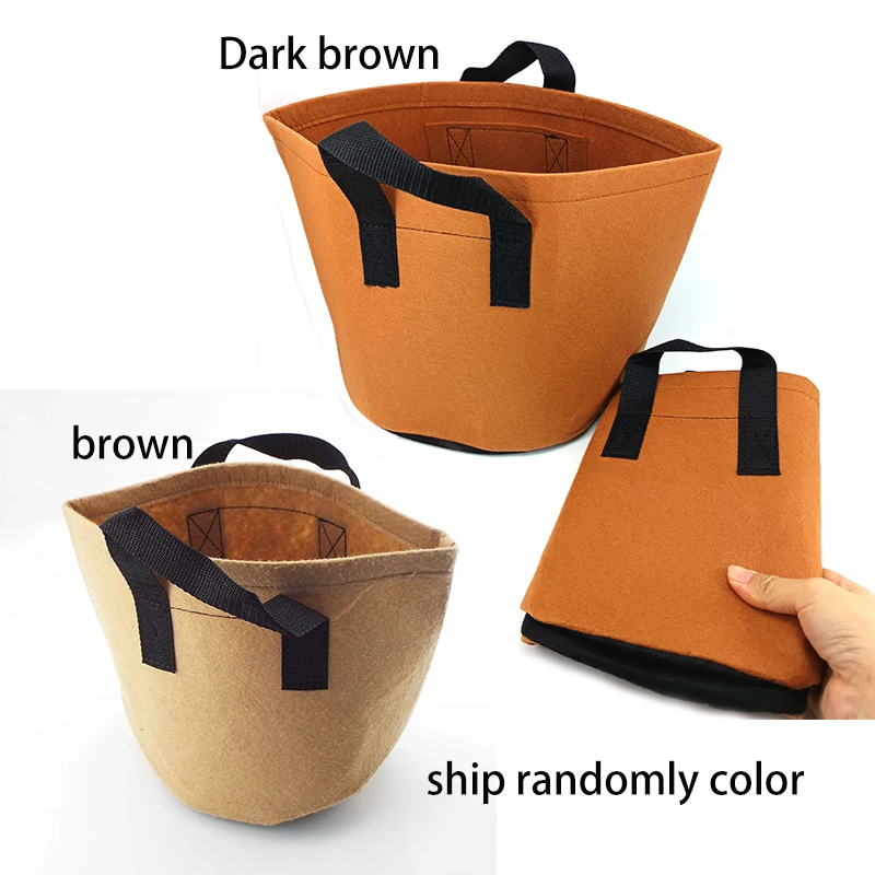 2 5 Gallon Plant  Grow Bags Growing Potato  home garden tools 7Gallon 10 Gallon planting  flower fruit Tree Fabric Pots