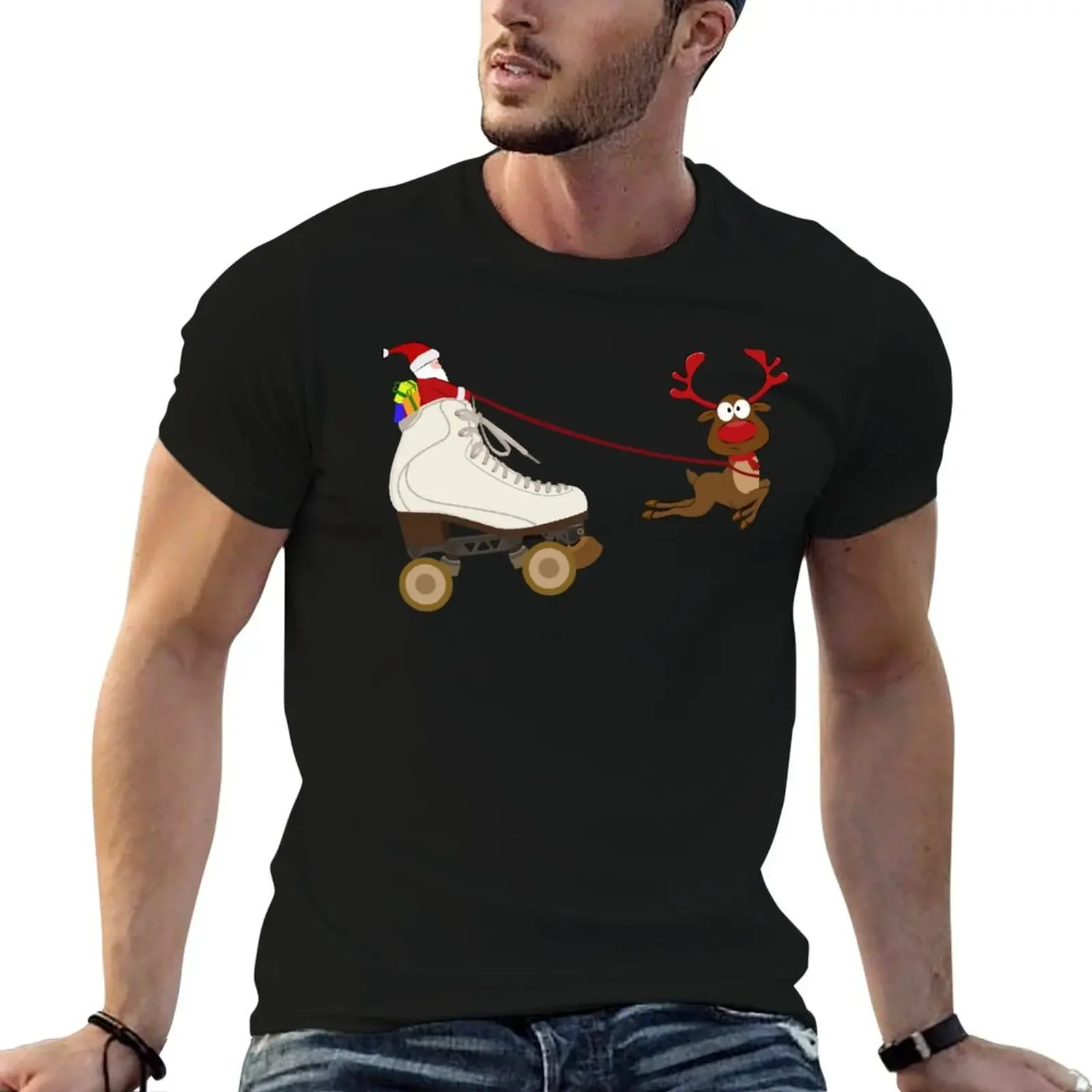 Roller Skating Christmas Fun Skating Gift for Roller Skaters Pullover Sweatshirt plus size clothes mens t shirts