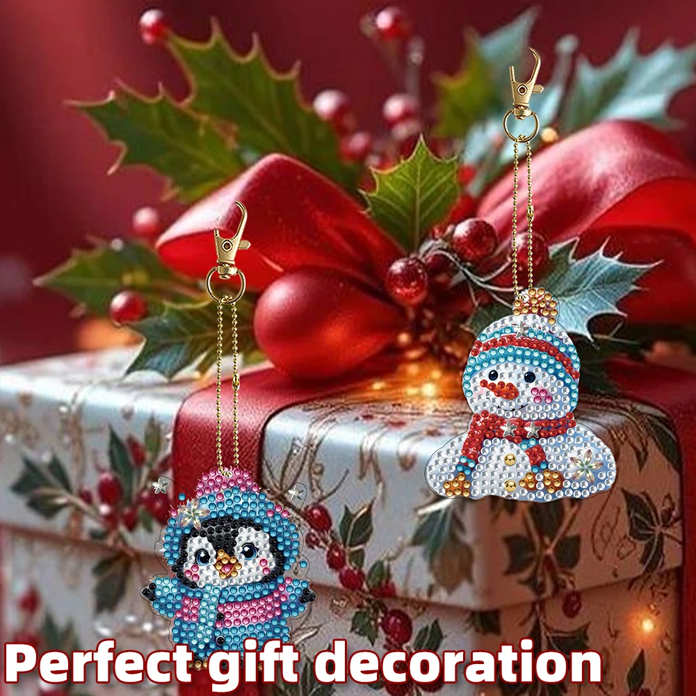 

6 шт. двусторонние DIY 5D круглые бриллиантовые художественные подвески набор с бриллиантами необычные бриллиантовые художественные брелоки для начинающих энтузиастов