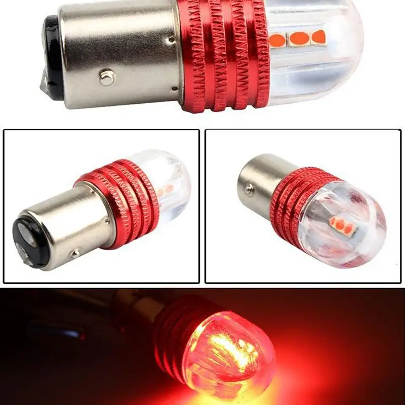 2Pcs BA15D 1156 1157 LED Motorcycle Taillights Flashing Brake Turn Signal Lights for Universal Motorbike Accessory