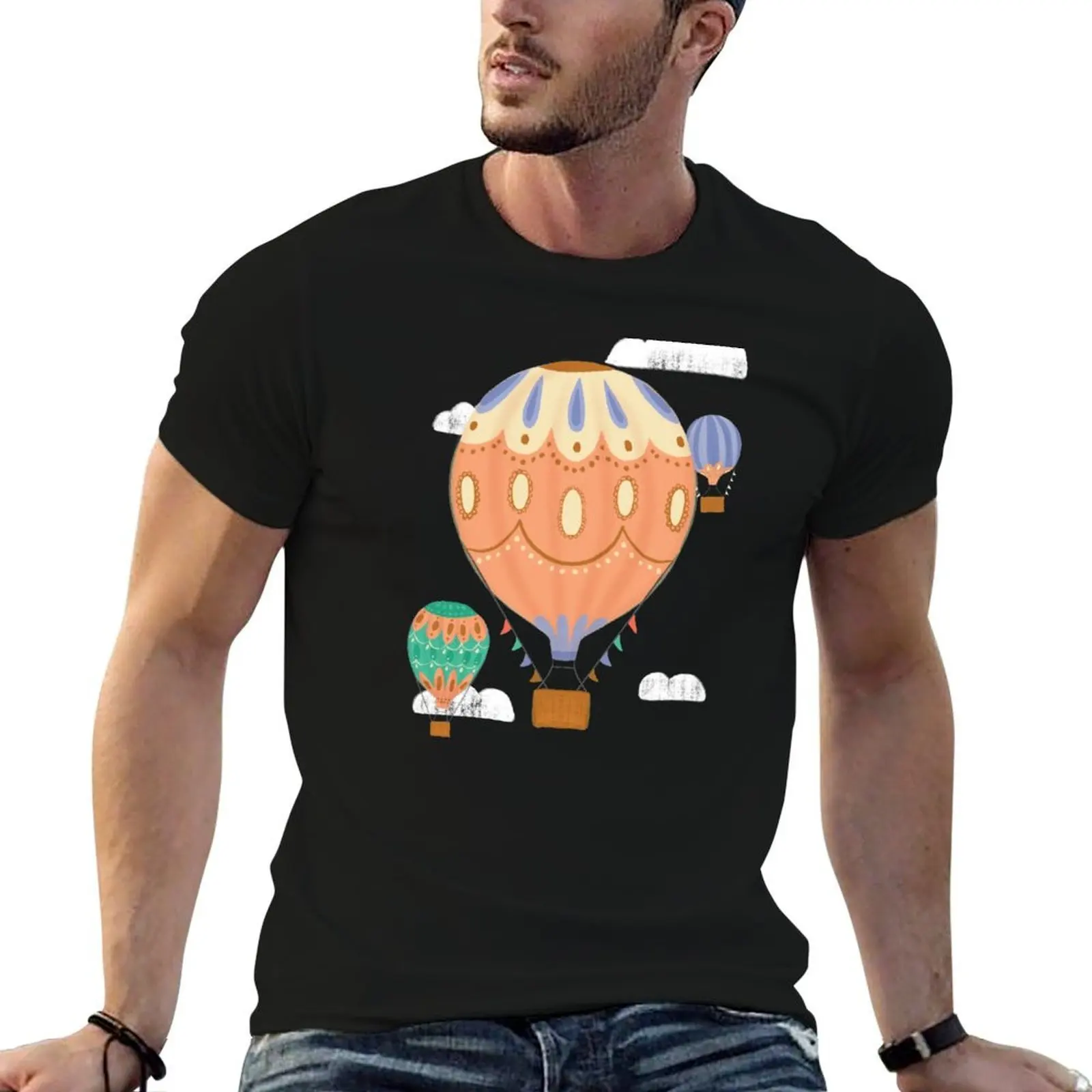 

Dreamy Hot Air Balloons T-Shirt t shirt man luxury anime t shirts oversize graphic t shirts for man T-Shirt