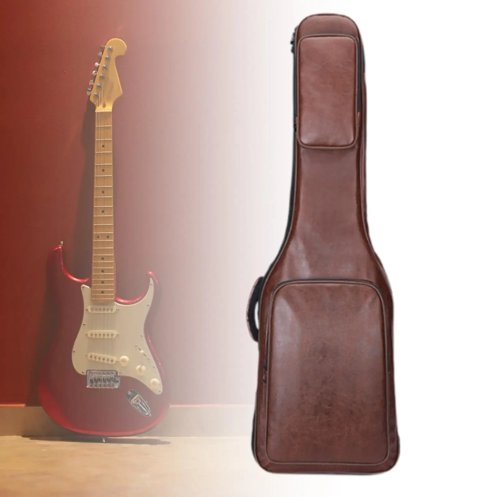 حماية حقيبة جيتار مع أشرطة كتف قابلة للتعديل مع جيوب أمامية #4