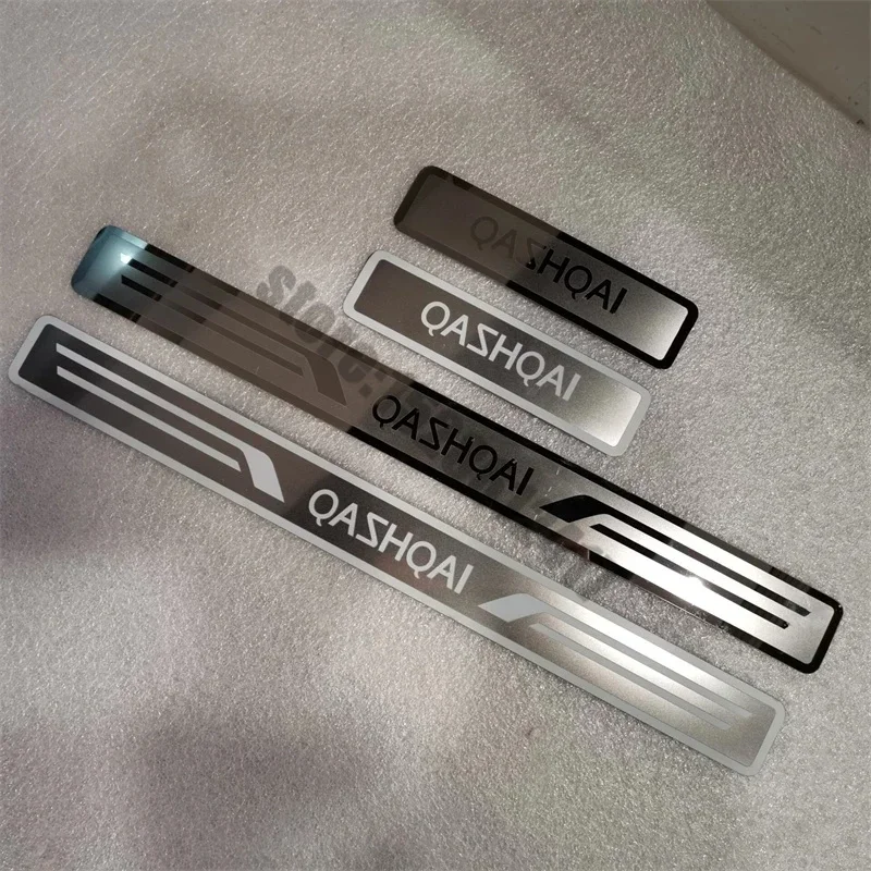 Stainless Steel Sticker Scuff Plate/Door Sill pedal bienvenidos For Nissan Qashqai J10 J11 2013-2024 Car Styling Accessories