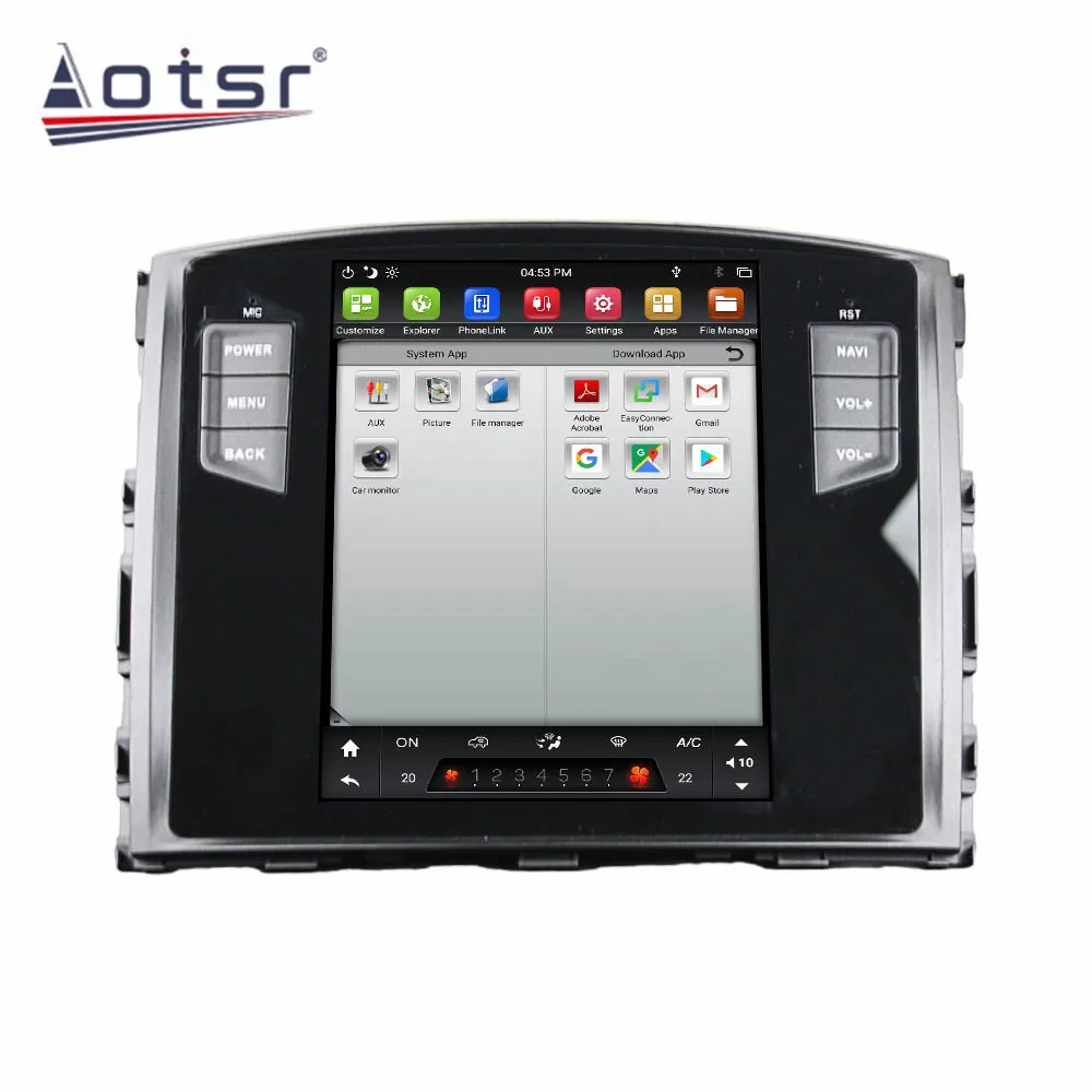 Carplay Multimedia automotriz Tesla para MITSUBISHI Pajero V97 2006 2007 2008 2009 2010 2011 2012 unidad principal de Radio Estéreo Android