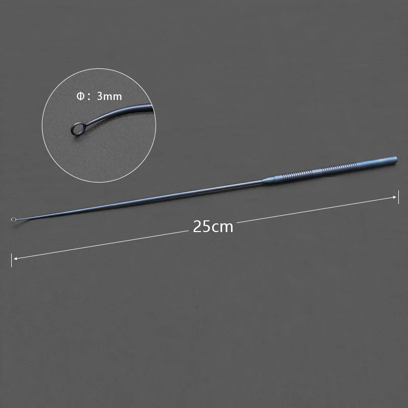 Pistola de aleación de titanio para Micropituitary Curette, pelacables, recto, en miniatura