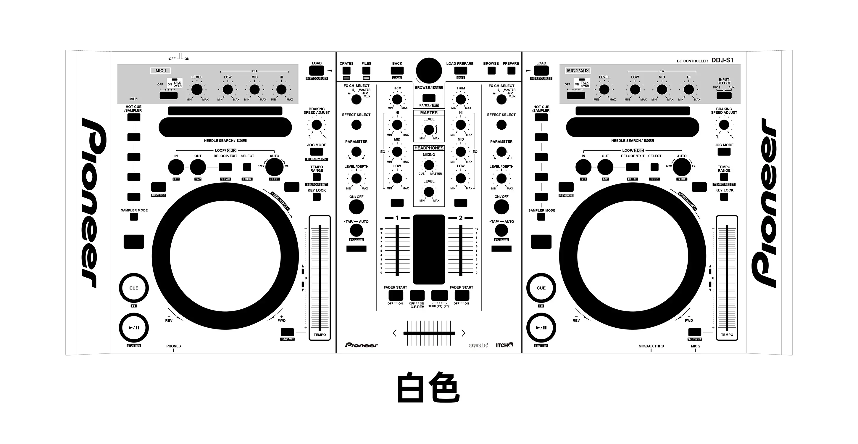 Pioneer DDJ-S1 Controller Film Pioneer Colorful Stickers Personalized Customization