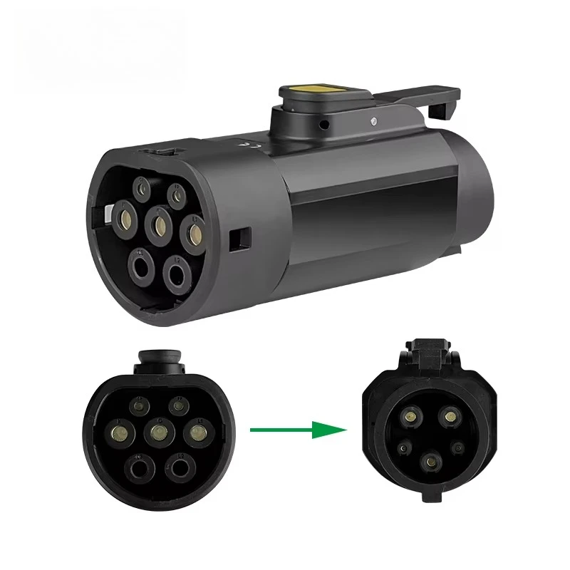 

New 32A 7KW GBT EV Station Adapter for Electric Cars Convert From GBT to Type 1 J1772 Standard