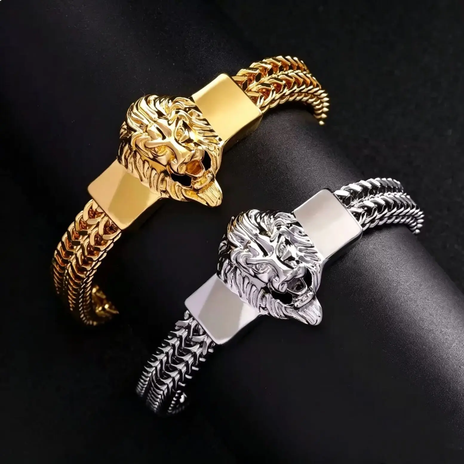  Original Design Titanium Steel Bracelet for Men - Non-Fading Luxury Chain, Bold Minimalist Hip Hop Jewelry Edgy Versatile Gift