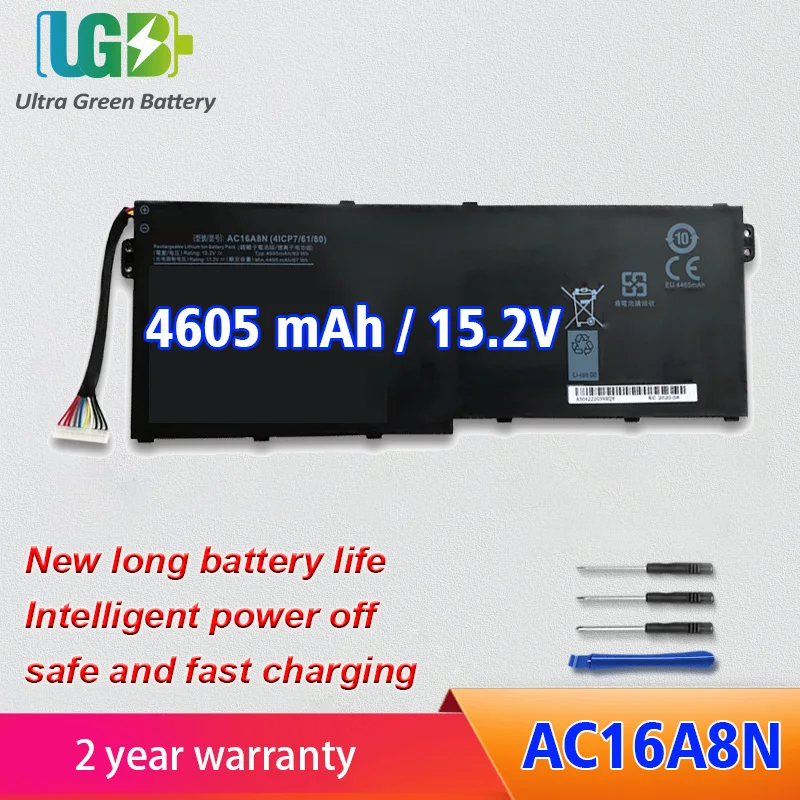 UGB New AC16A8N Battery for Acer Aspire V17 V15 Nitro BE VN7-593G VN7-793G 73YP 78E3 717L VN7-791G-792A VN7-792G