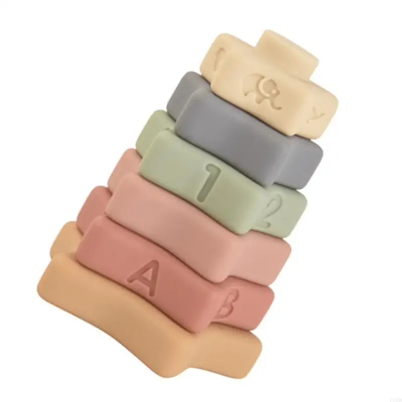F62d Baby Soft Toy Stapeling Steckung Spielzeugbauch für Zeitbau Block Vorschule Acti