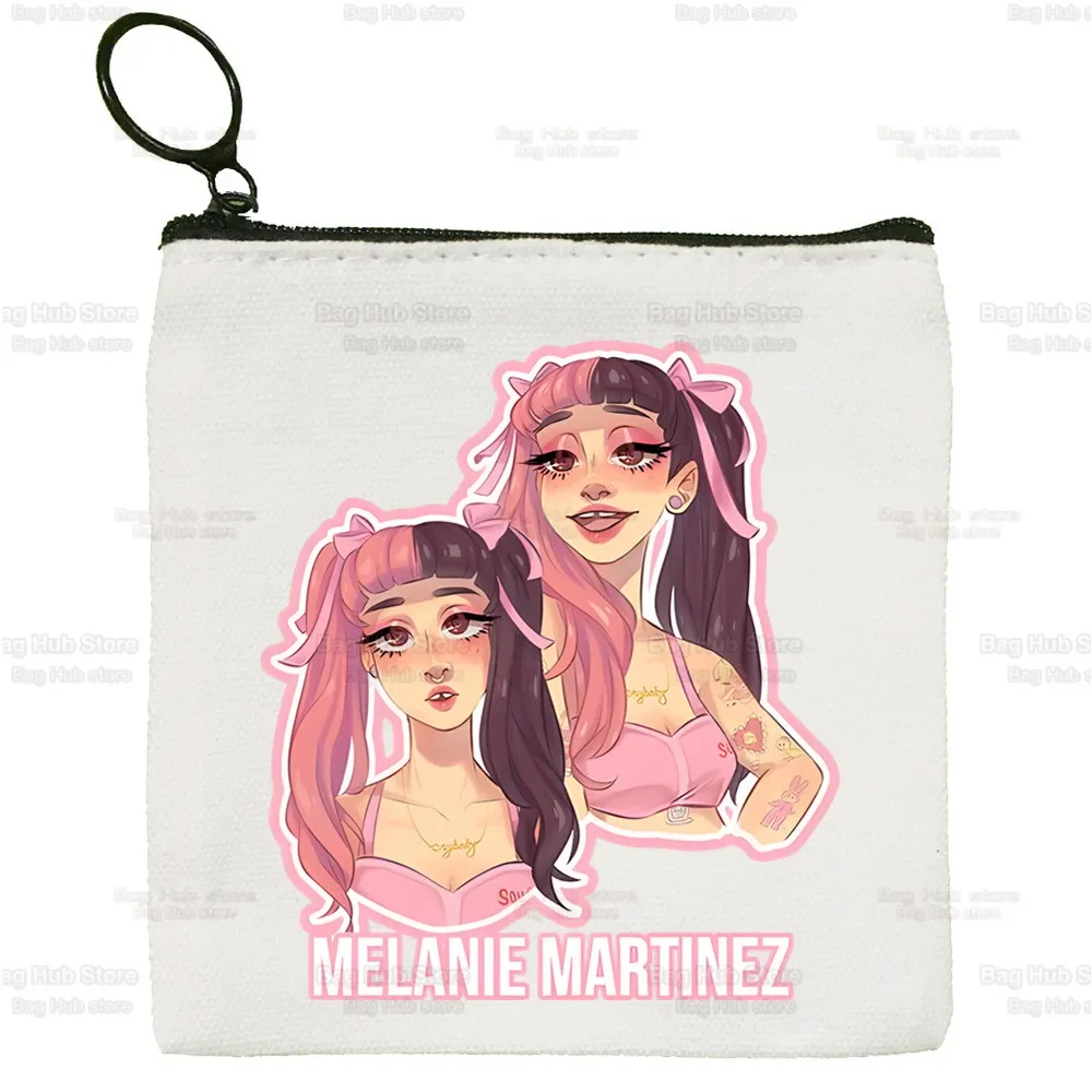 Kawaii K-12 Melanie Martinez Y2K New Women's Bag Pure White Bag Handmade Cloth Bag Coin Purse Whiteboard  Bag Handbag