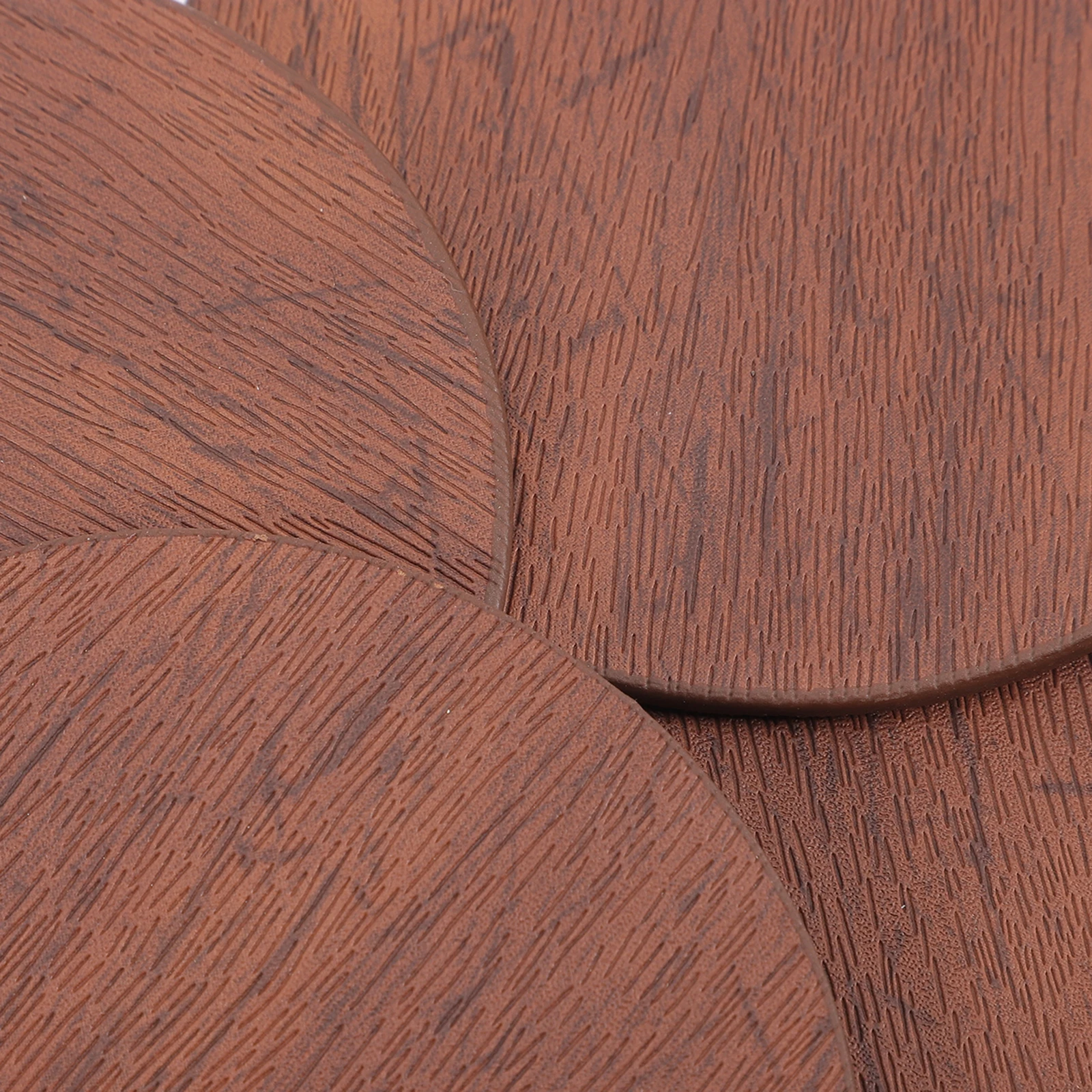 

1 set 1 Set Coasters Heat Resistant Round Wood Grain Household Table Cup Mat Set Home Accessories Gift For Christmas