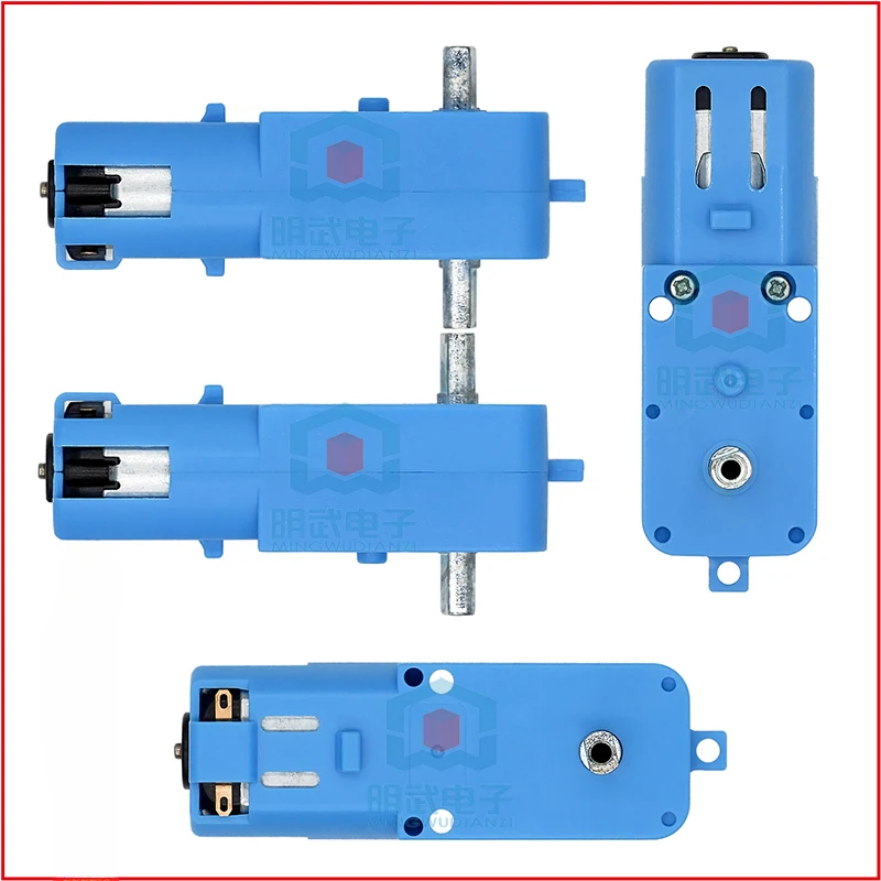 Metal Gear Robot Smart Car motoriduttore TT Motor Single Shaft prodotto finito 1:90 Blue