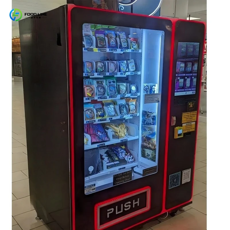FL Card Vending Machine User-Friendly Dispenser with Vertical Lift & Adjustable Interface for Collectible Fair