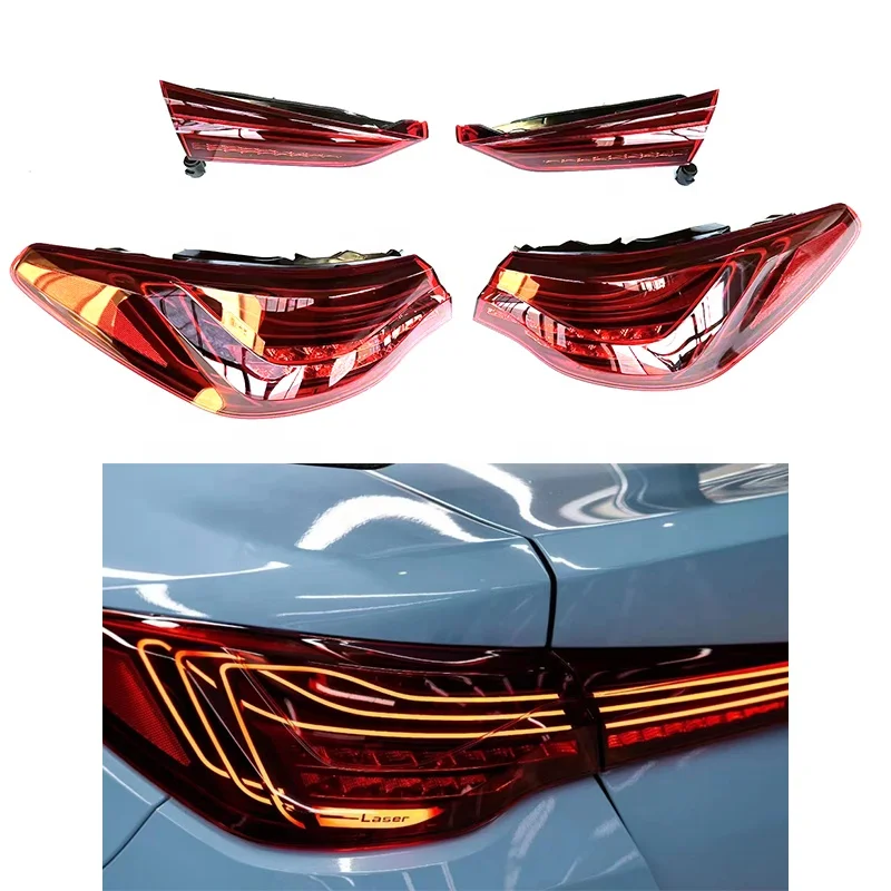 

Авто Abs + Led G22 M4 CLS стиль красный/дымчатый цвет задние фонари для BMW 4S G22 G23 G26 G82 G83 2020 + Задняя лампа