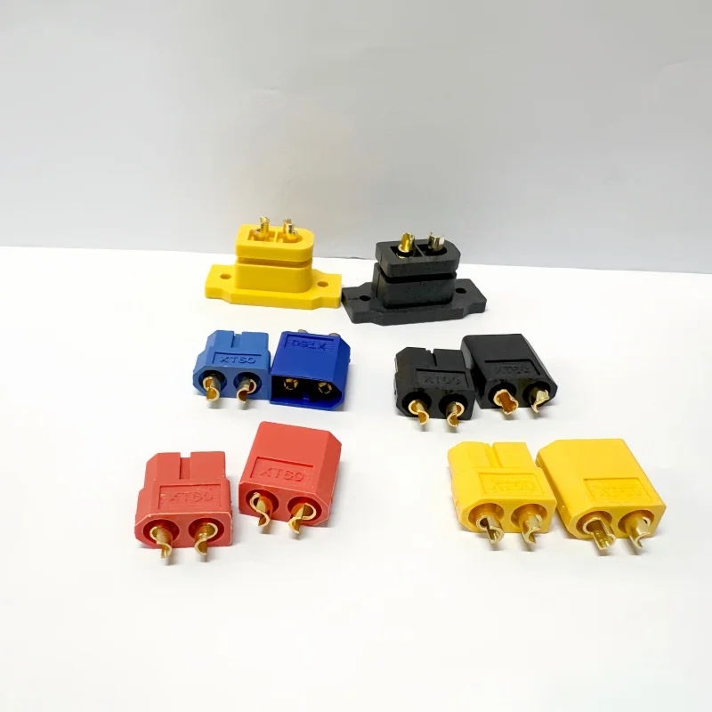 5pair / 5Pcs XT60 Series XT60 XT60E-F Female Plug Large Current Gold/Brass Ni Plated Connector Power Battery Connecting Adapter