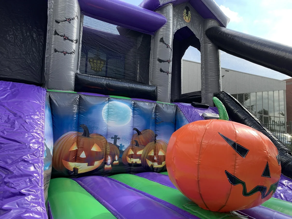 Hot Item Halloween Springkussen Pompoen Springkasteel Opblaasbaar Spookhuis Springkasteel