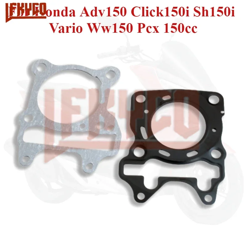 62mm Motorcycle Cylinder Gasket Set for Honda PCX150 WW150D 2013-2018 Adv150 Click150i Sh150i Vario Ww150 Pcx 150cc Engine Parts