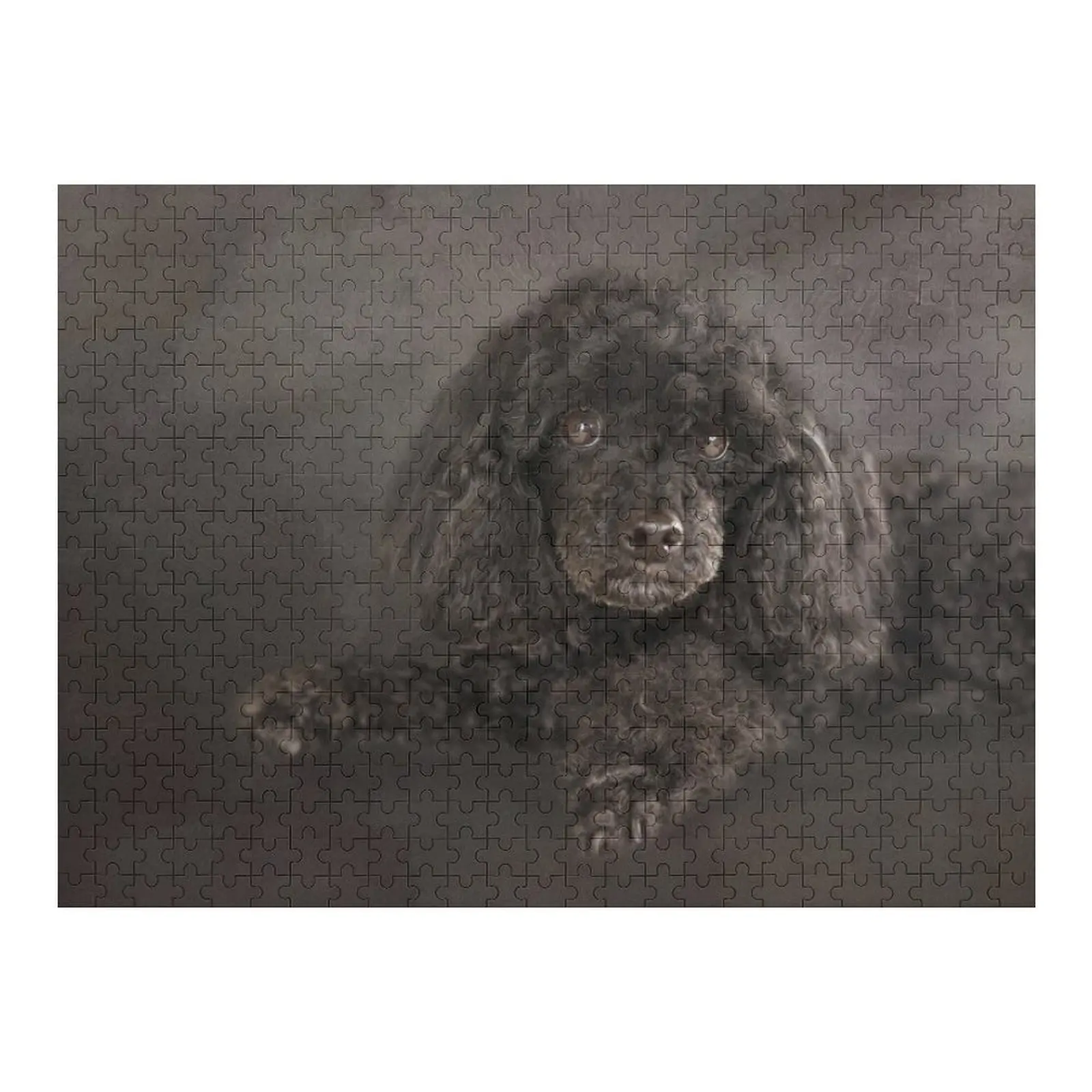 

Sweet Black Poodle Puppy Jigsaw Puzzle Custom Name Child Toy Toddler Toys Puzzle