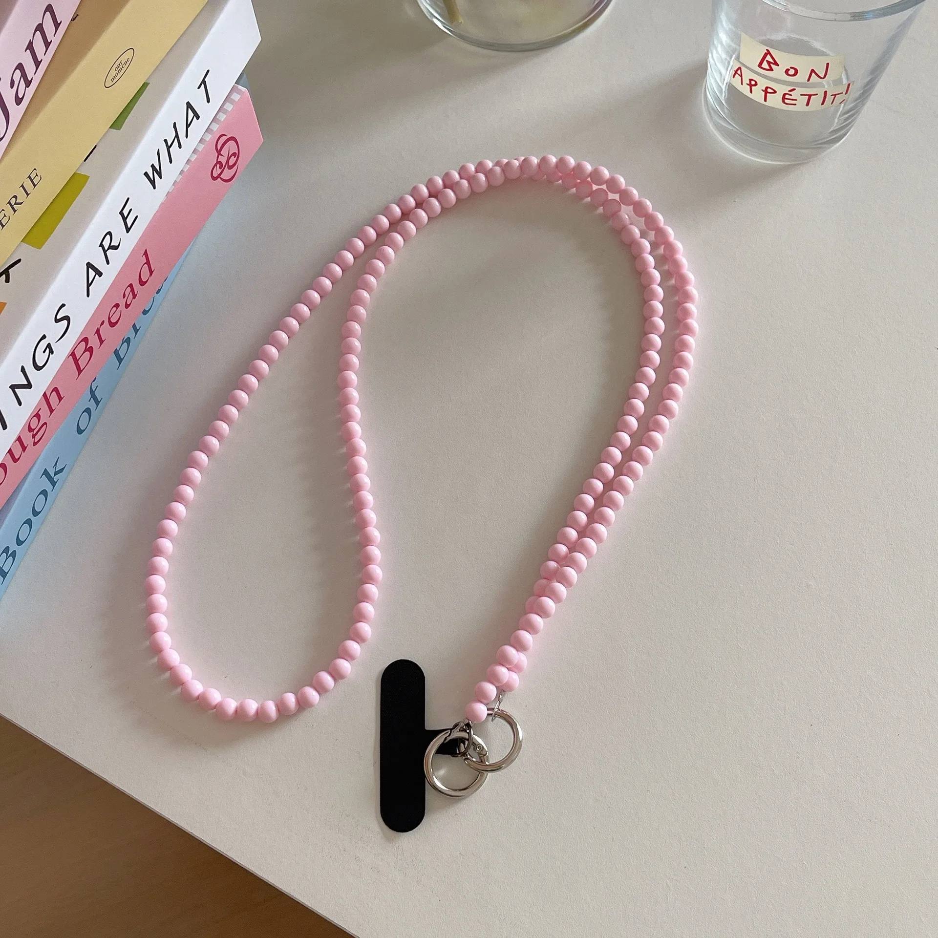 الحلوى الملونة الهاتف المحمول Crossbody يمكن تعليقها على حقيبة قطاع المفاتيح مكافحة خسر قلادة ظهره حزام قطري حبة الحبل #5