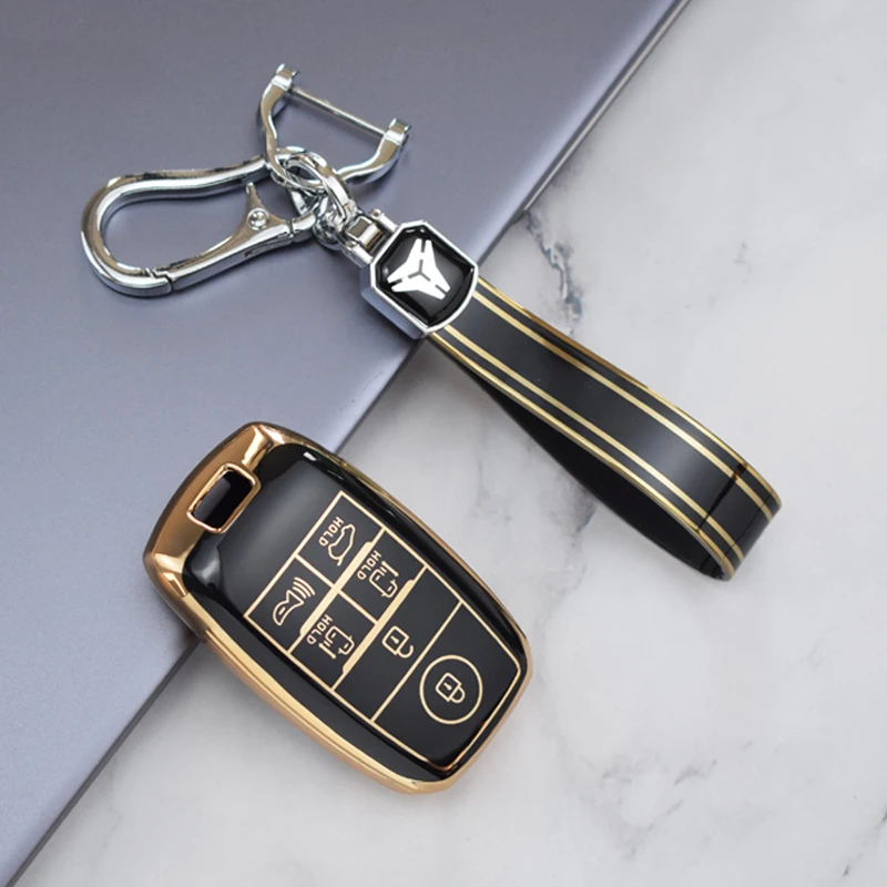 6 Buttons Soft TPU Car Key Case Cover for KIA Sorento Sedona 2020 Grand Carnival 2019 Keychain Shell Fob Holder Accessories