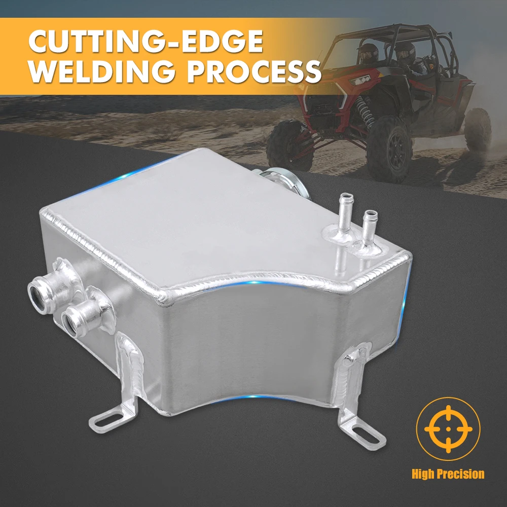 خزان تبريد خزان عرام مزدوج NiceCNC لـ Polaris RZR XP TURBO 2016-2021 S 2018-2021 MD 2018 ملحقات UTV ذات نوعية جيدة