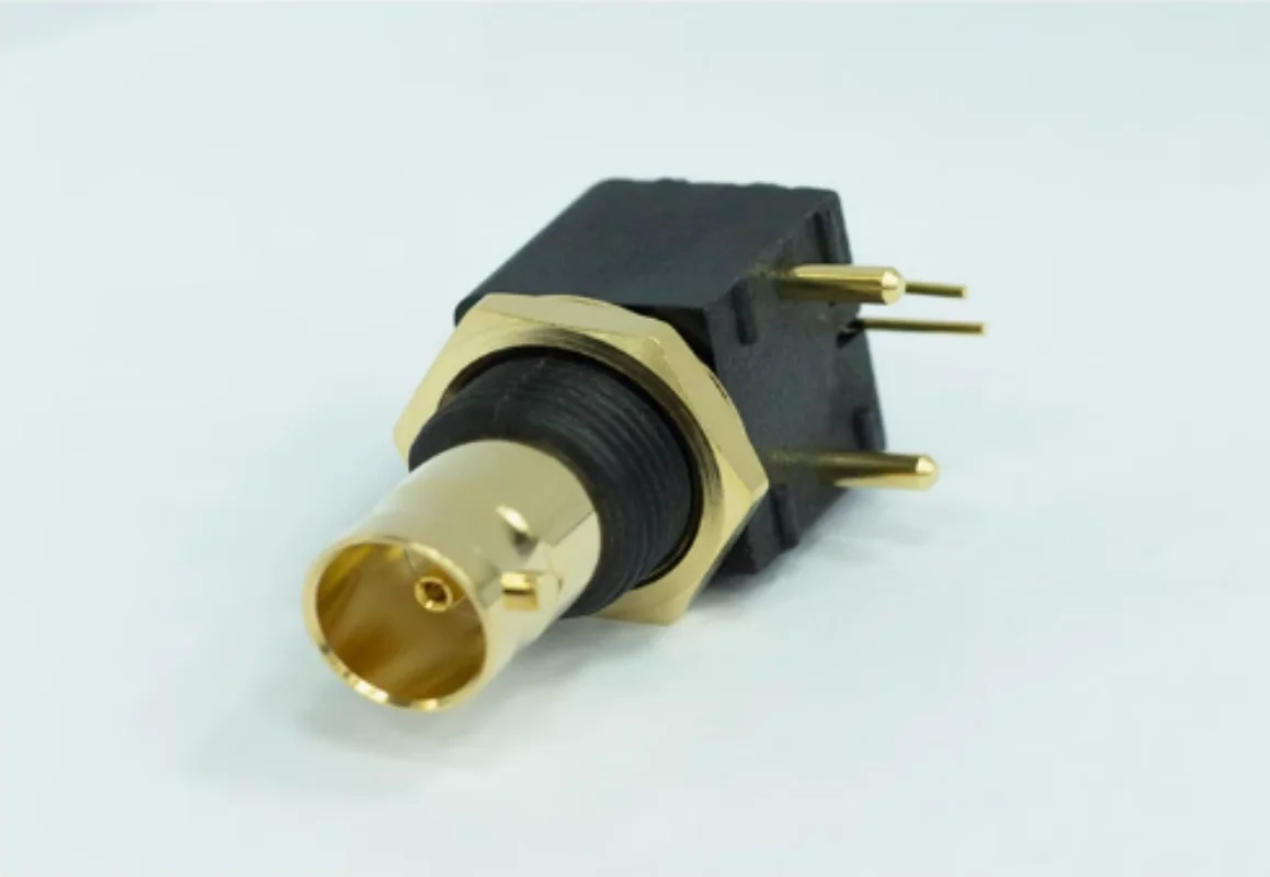 

5pcs 75 ohm BNC and RCA lotus base are connected, gold-plated brass corner BC-2051
