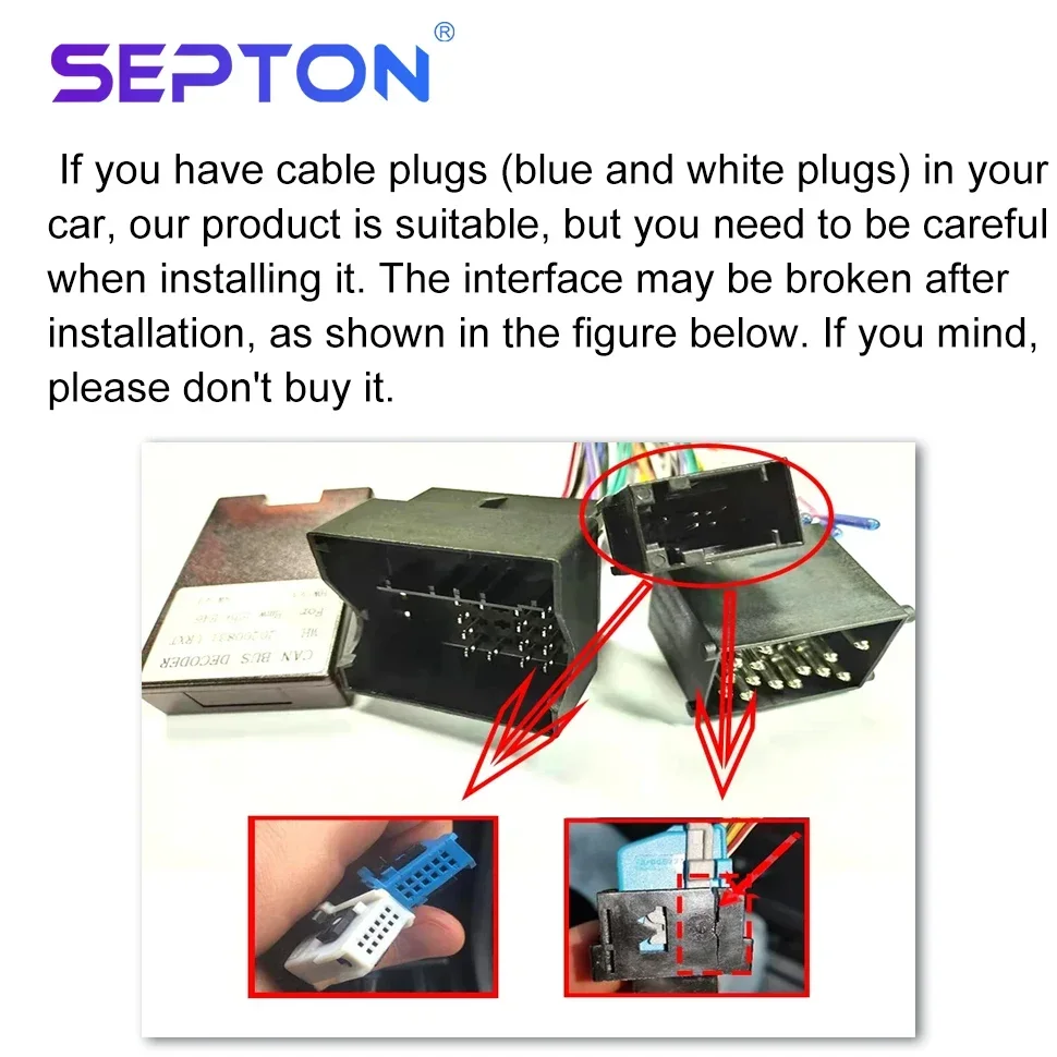 SEPTON Car Radio for BMW E46 M3 318/320/325/330/335 1998-2006 GPS 2Din Android Auto Wireless CarPlay Multimedia Player Autoradio