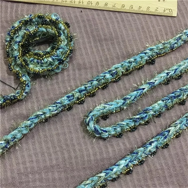 

New Handmade Hook and Lace Ribbon DIY Tweed Coat Decoration Hem Cuff Clothing Accessories Sewing Materials Webbing By Yard