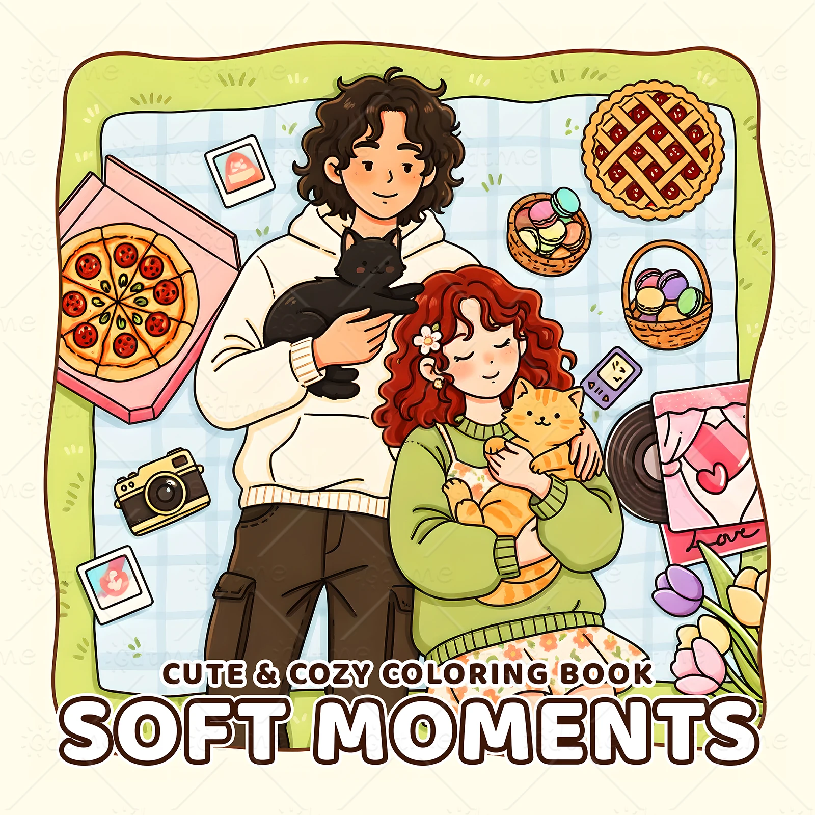

SOFT MOMENTS Bold-easy Patterns Coloring Book for Adults Cute Drawing Book Perfect Gift for Party and Birthday