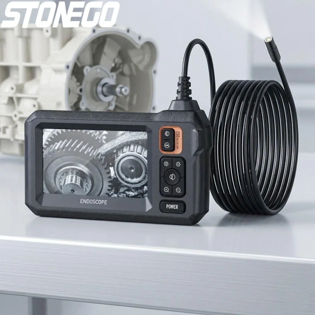 

Беспроводная инспекционная камера 1080P HD с 43-дюймовым дисплеем, бороскоп, кабель 1м/5м/10м, аккумулятор 2600 мАч