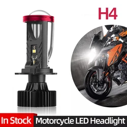 LED 오토바이 헤드라이트 전구, CANBUS 미니 렌즈, 터보 H4 9003 HB2 Hi/Lo 모터 바이크 램프, 12V 프로젝터 H4 렌즈, 30000LM, 100W, 1PC