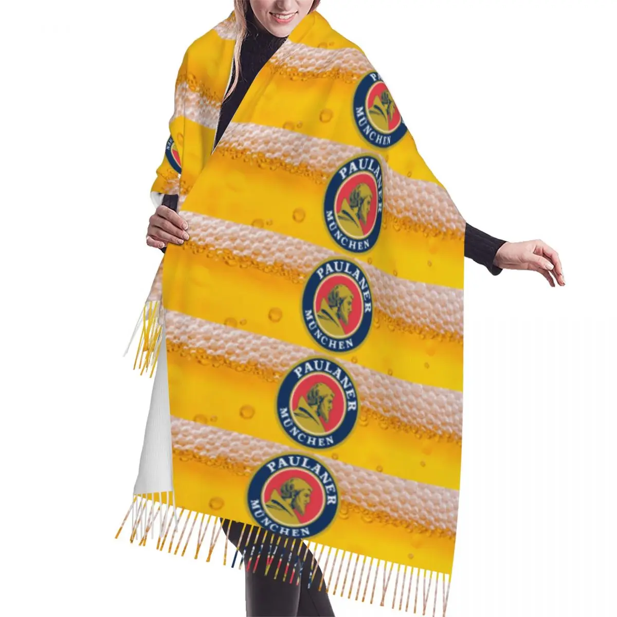 

Personalized Printed P-paulaners Spezi Love Scarf Men Women Winter Fall Warm Scarves Drink Lover Shawl Wrap