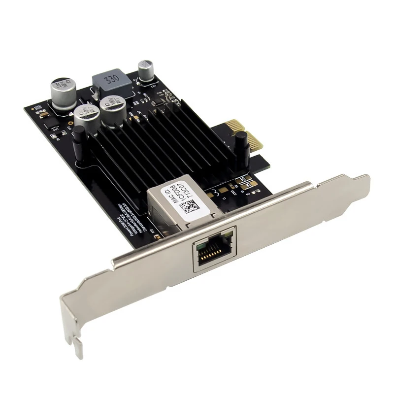 NEW-PCI-E Network Card PCI-E X1 I210AT Single-Port Gigabit Ethernet Image Capture Network Card POE+ Power Supply NIC