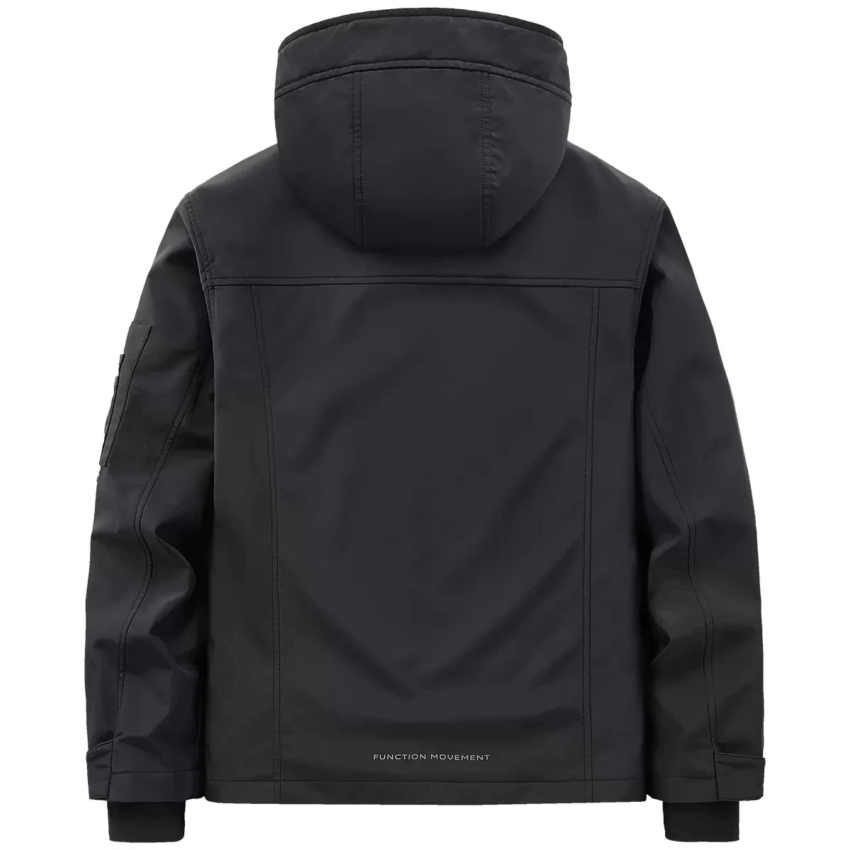 2025 Techwear Tactical Jackets Men‘s Functional Multi Pockets Hooded Coats Windbreaker Hip Hop Streetwear Male Clothes