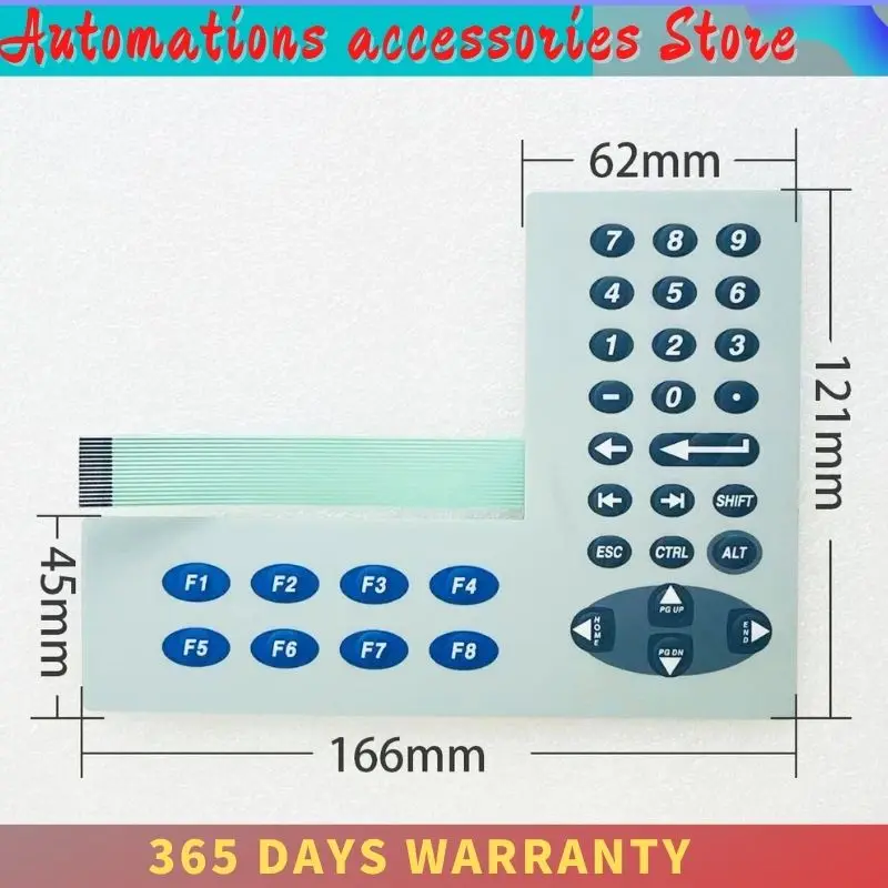 Digitizer Panel layar sentuh kaca, dengan Keyboard Keypad membran untuk 2711PC-B4C20D8 For 2711P-K4C5D8