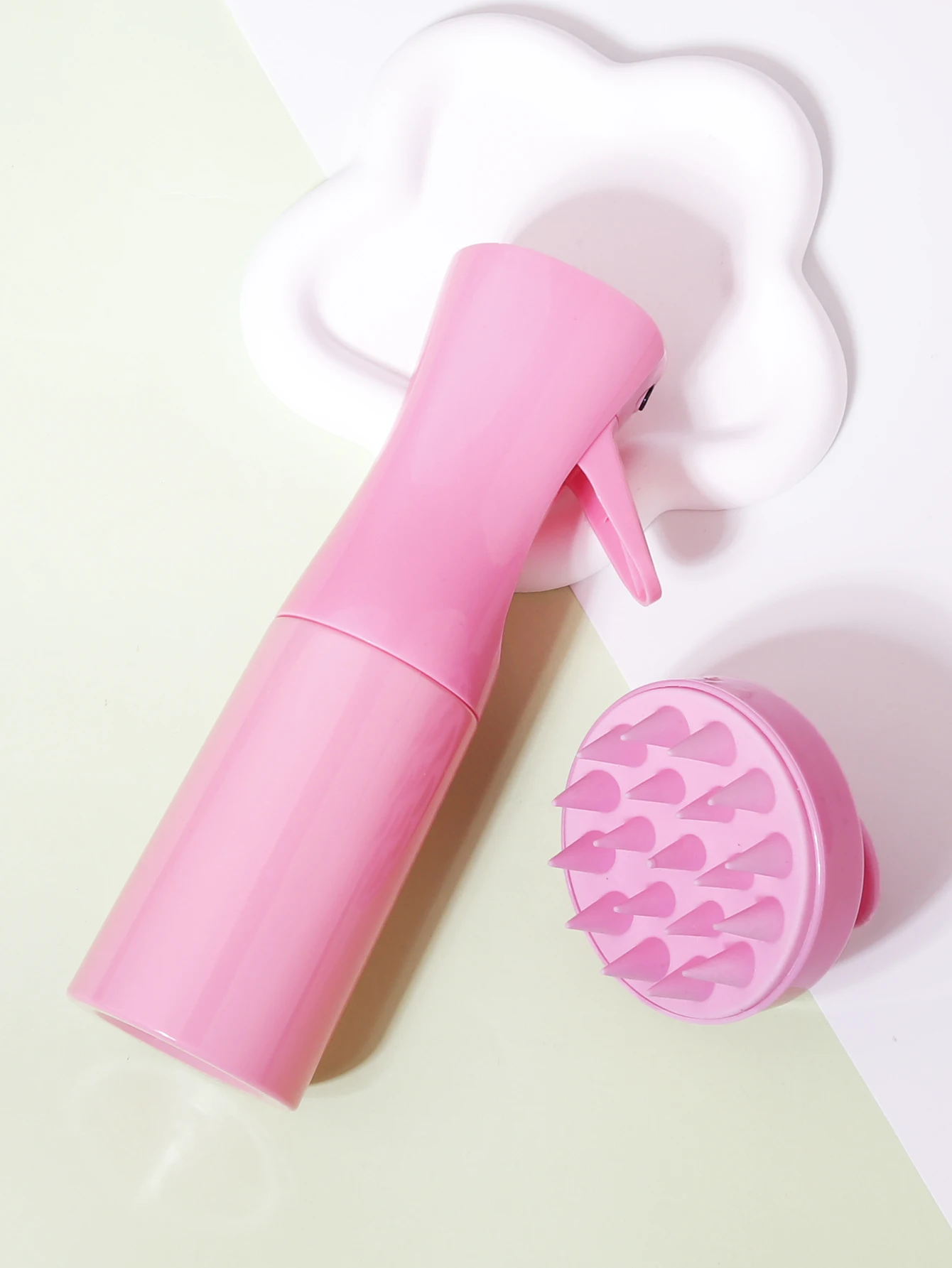 2 قطعة من زجاجة رذاذ الشعر مع فرشاة شعر زجاجة رذاذ الزيت صبغ الشعر شامبو صالون تصفيف الشعر أداة خاصة للشعر المستعار الحقيقي ﻿