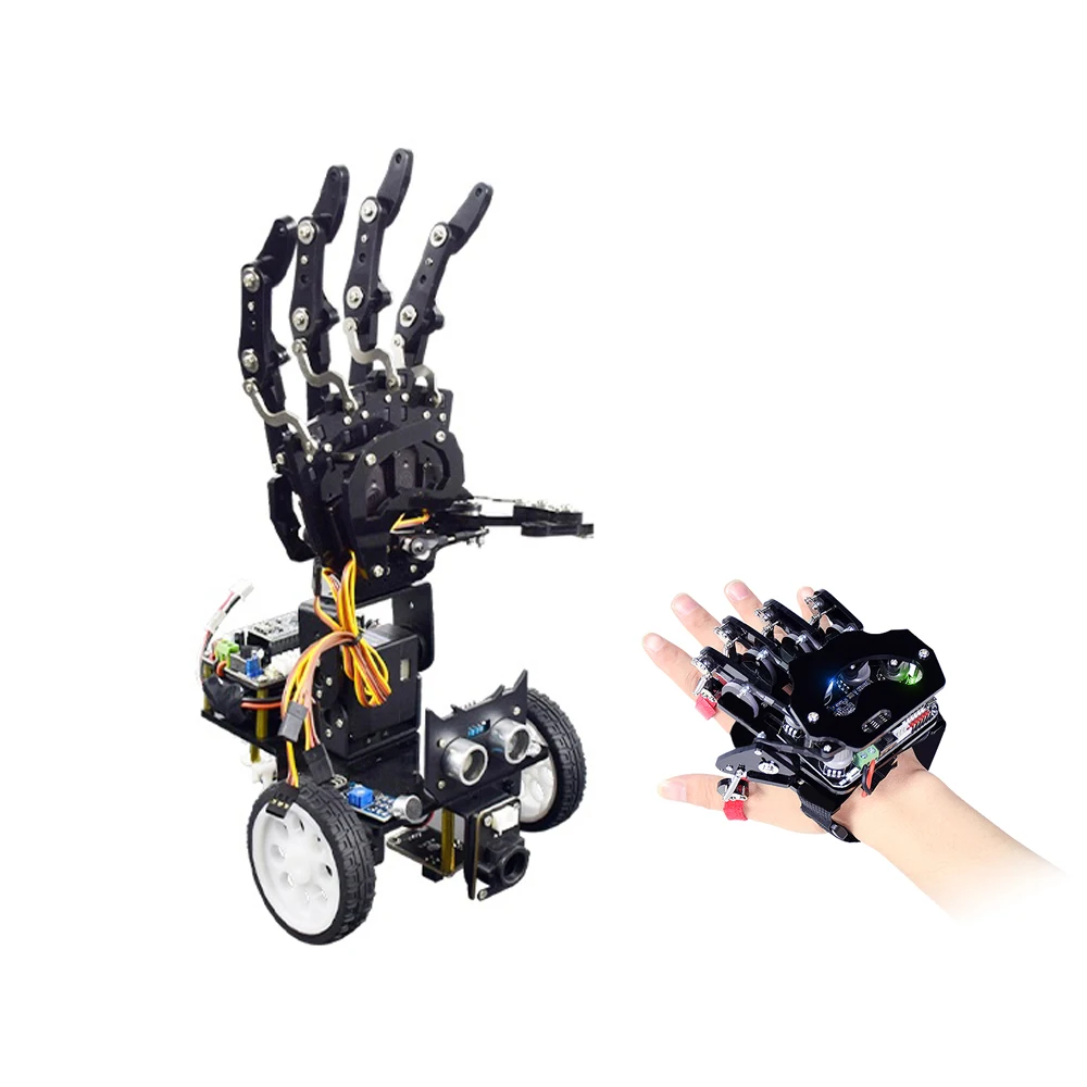 Bionic Robot Hand Manipulator Palm for Arduino Robot with Somatosensory Glove Programmable Kit Open Source Code Five-Hand Robot