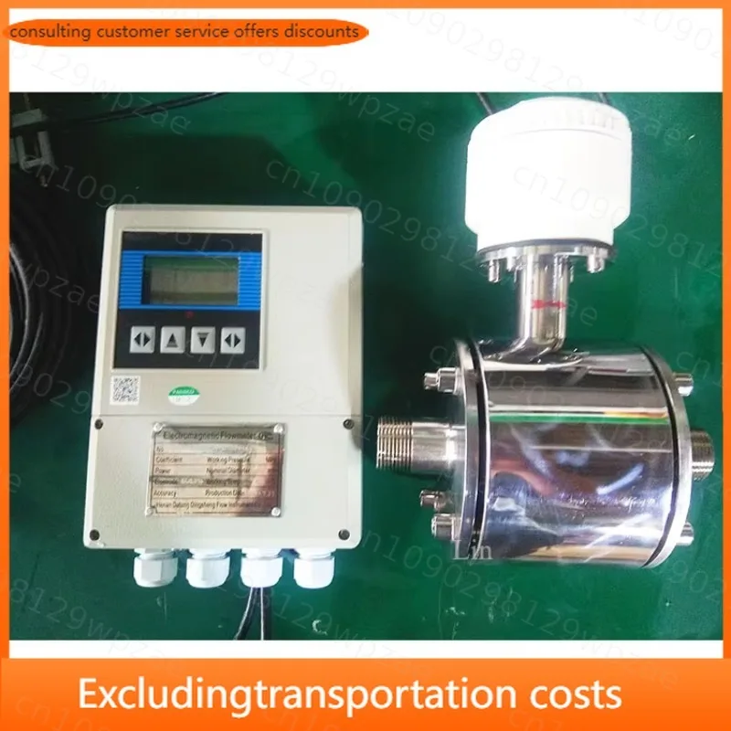 NPT Thread Tri Clamp DIN Beer Magnetic Flow Meters DN25 DN40 Food Grade 0.5% Accuracy Milking Water Flow Sensor
