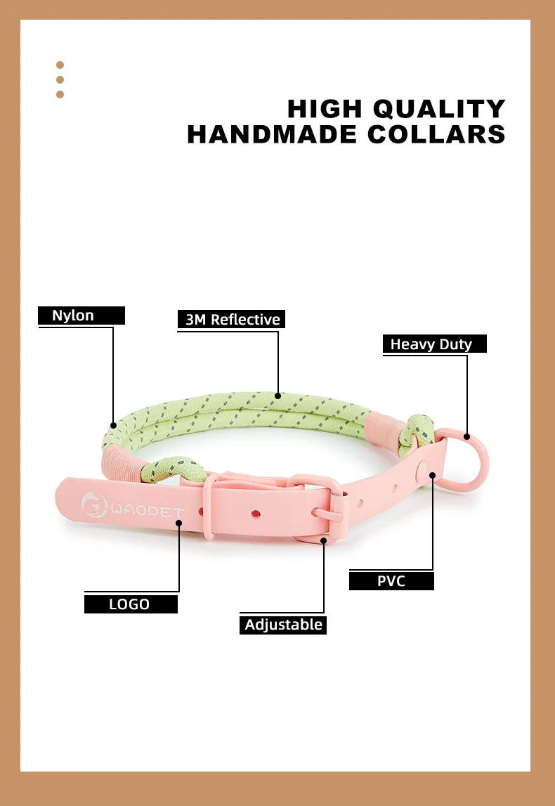 Pet Supplies Dog Collar For Small and Medium Dog Walking Sugar Color Series Cute Style PVC Webbing Collar Leashes Set New Arriva