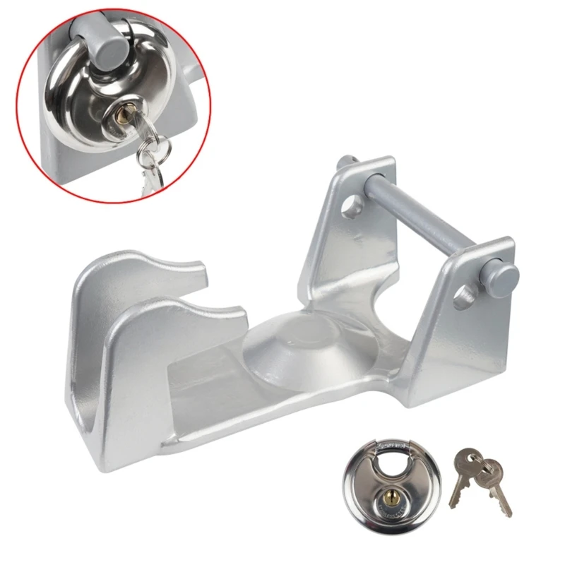 Gooseneck Trailer Hitch Lock Robust Steel Construct Security Gooseneck Lock Quick Installation for Enhances Security