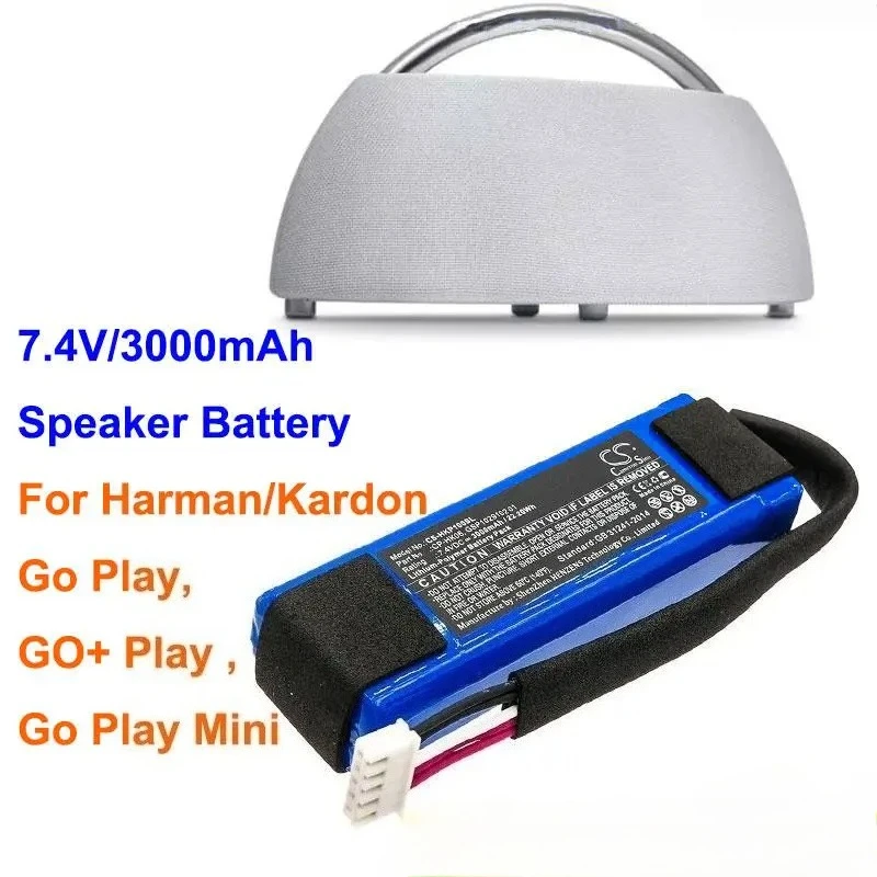 

Батарея динамика Cameron Sino 7,4 В, 3000 мАч CP-HK06, GSP1029102 01 для Harman/Kardon Go Play, Go Play Mini, GO + Play + ИНСТРУМЕНТ