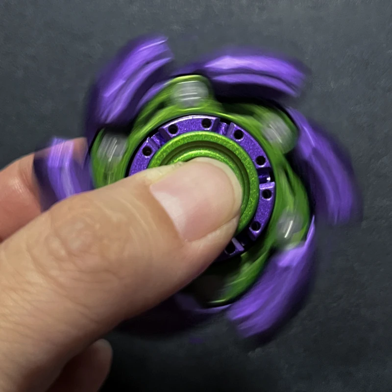 Armadura de explosión de Metal Fidget Spinner juguete de liberación de estrés de Metal giroscopio de explosión mejor Spinner rotación de alta calidad