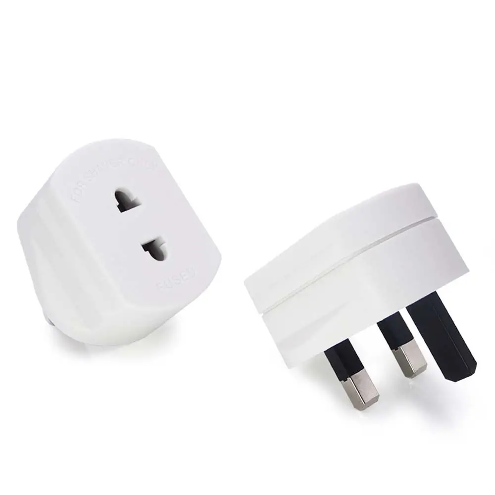 EU Plug Converter 2 Round Pin Socket EU 2 Pin To 3 Pin UK EU to UK Socket Adapter EU To UK Plug Plug Converter UK Plug Adapter