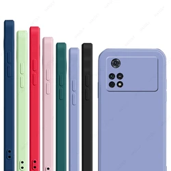 Para Xiaomi Poco M4 Pro funda para Poco M4 M3 Pro 4G 5G funda de silicona líquida para Xiaomi Poco M5 M5s X4 Pro 5G X3 F4 GT NFC F3