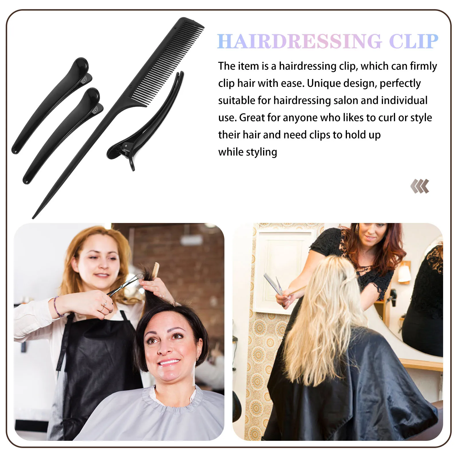 

13pcs Hairdressing Clips Sturdy Lightweight Hold All Hair Types Salon Styling Tool Partition Accessories Perfect for Curling